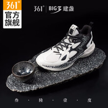 361度籃球鞋羽毛白/曜石黑 42