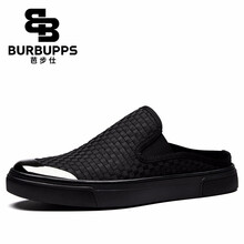 芭步仕（Burbupps）男士黑色-半拖 43