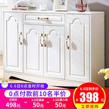 歐式白色收納柜