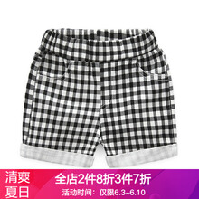 格子褲子女童