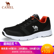 駱駝（CAMEL）跑步鞋黑色 男款/A712357035 35