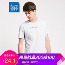 真維斯（Jeanswest） 短袖 男士T恤 2105 漂白色 
