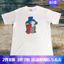 雪咒 短袖 男士T恤 三卡通白 