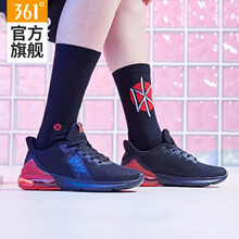 361度跑步鞋烏黑色/熔漿紅 44，39，40，41，42，43