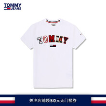 TOMMY HILFIGER 短袖 男士T恤 白色100 