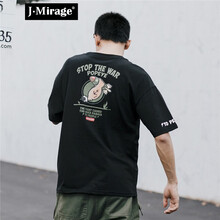 J·Mirage 短袖 男士T恤 黑色 9123 