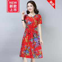 圓領(lǐng)連衣裙打造甜美女神
