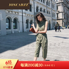 簡(jiǎn)卡姿（JONCARZZ） 高腰 連體褲 女 七分褲 休閑褲