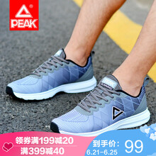 匹克（PEAK）跑步鞋淺灰（男款） 37，41