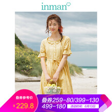 茵曼（INMAN） 碎花 花邊 連衣裙