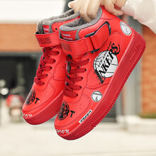 榮耀妃梵籃球鞋8617紅色加絨 