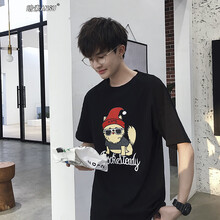 暗素（ANSU） 短袖 男士T恤 黑色 