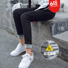 加絨修身牛仔褲，讓你告別臃腫
