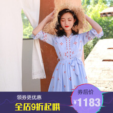 純色袖連衣裙，微胖妹子的好幫手