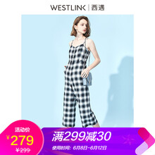 西遇（Westlink） 高腰 背帶褲 女 長(cháng)褲 休閑褲