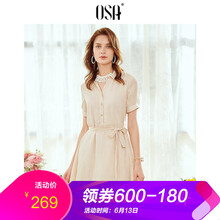 OSA 條紋 不規(guī)則 連衣裙