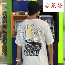 古萊登（GODLIKE） 短袖 男士T恤 T605跑車白色 