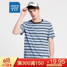 真維斯（Jeanswest） 短袖 男士T恤 2511 淺藍(lán)色 