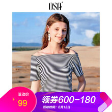 OSA  短袖 T恤 女 一字領(lǐng)