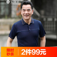 寶財(cái)羊 短袖 男士T恤 9133藏青色 