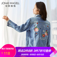 JONAS WAGELL 方領(lǐng) 長袖 女 短外套 繡花，刺繡，立體裁剪