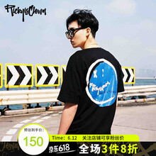 RickyisClown 短袖 男士T恤 T015黑藍(lán) 