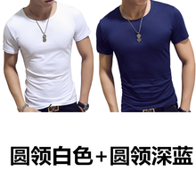 deciuhlae 短袖 男士T恤 圓領(lǐng)酒紅色 
