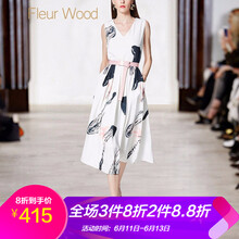 Fleur Wood 純色 露肩 連衣裙