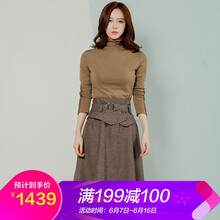 Rsemnia 純色 口袋，拼接，綁帶，多口袋 連衣裙