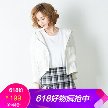 布景（Clothscenery） 連帽 長袖 女 短外套 多口袋