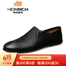 海因里希（HEINRICHS）男士黑色 41