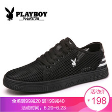 花花公子（PLAYBOY）男士黑色-網(wǎng)面 41