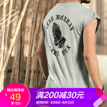 型男會(huì)社MIXLIMITED 無(wú)袖 男士T恤 鐵灰 
