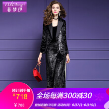 菲夢(mèng)伊  闊腳褲 女 長褲 休閑褲