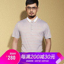 紅都 短袖 男士T恤 紅色TB2852-1 