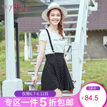 阿依蓮（A.YILIAN） 背帶 短袖 T恤 女 
