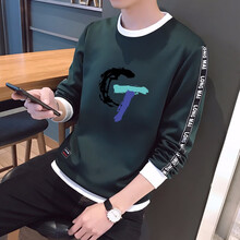 古巴比倫 長(zhǎng)袖 男士T恤 墨綠(薄款) 