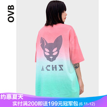 ovb 短袖 男士T恤 西瓜紅色 