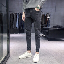 登寶時 小腳褲  男士牛仔褲
