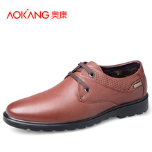 奧康（Aokang）男士棕色 加絨系帶款 376818013 40