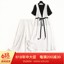 路也 高腰 闊腿褲 女 長(zhǎng)褲 休閑褲