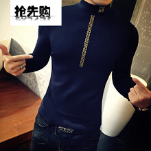 富貴鳥（FGN） 長袖 男士T恤 藏青色 