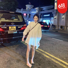 純色長袖襯衫，打造浪漫小仙女