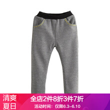 兒童黑白格子褲