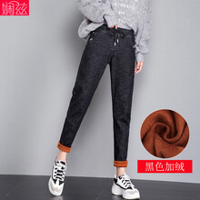 元素,抽繩,加絨,新款,流行,趨勢,牛仔褲,樣式