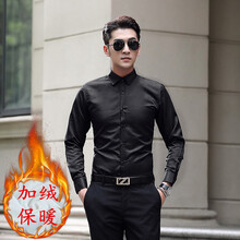 古萊登（GODLIKE） 長袖 男士T恤 加絨長袖襯衫黑色 S，XL，L，XXL，M，XXXL