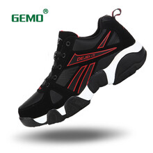 戈陌（GEMO）男士四季單鞋黑紅 45