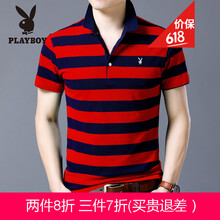 花花公子（PLAYBOY） 長(cháng)袖 男士T恤 1818紅色 