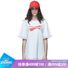 古由卡（GUUKA） 迷彩，拼接，撞色，印花，明線裝飾，貼布 短袖 T恤 女 圓領(lǐng)