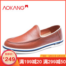 奧康（Aokang）男士黃棕183331180 38